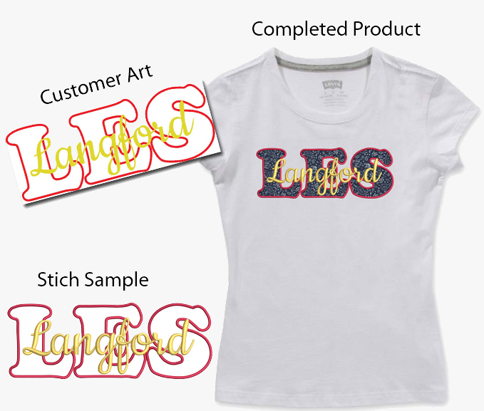 custom digitizing - applique digitizing - designsin24